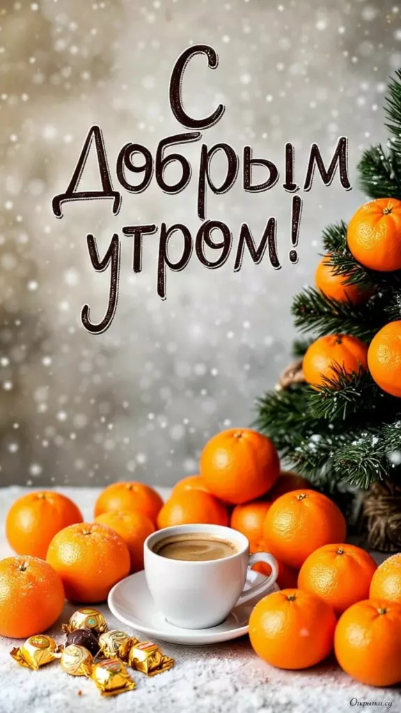 Открытка с теплыми словами доброе утро с душевным посылом