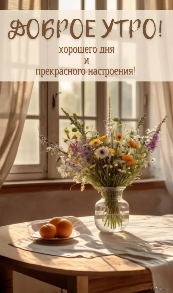 Картинка на тему доброе утро с красивой подписью