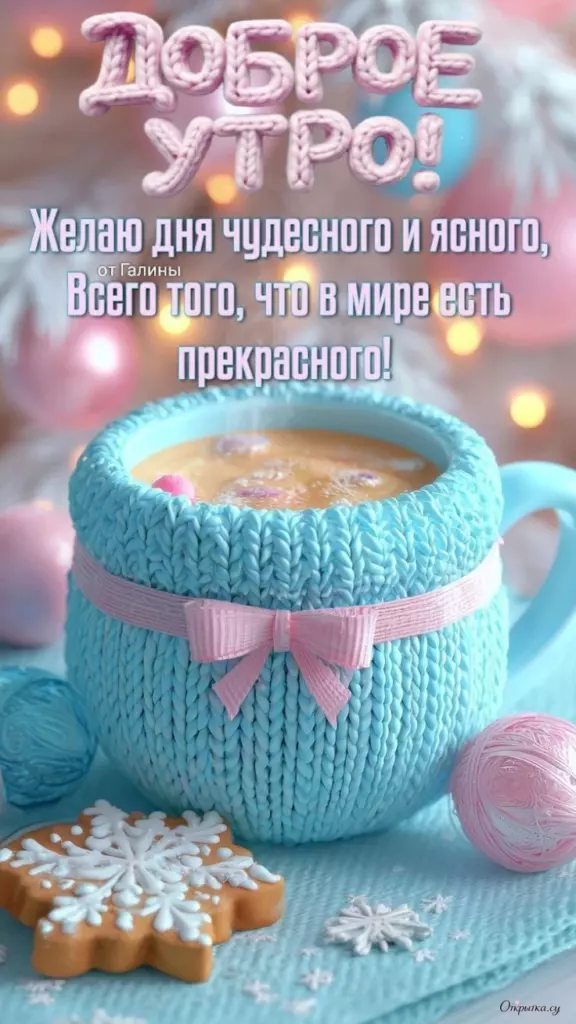 Праздничная картинка доброе утро с теплыми словами