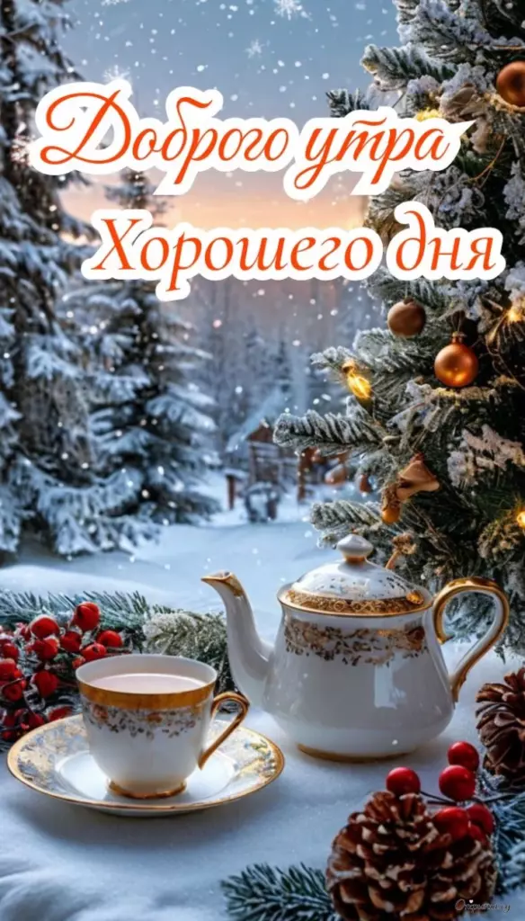 Открытка с особым настроением доброе утро с теплыми пожеланиями