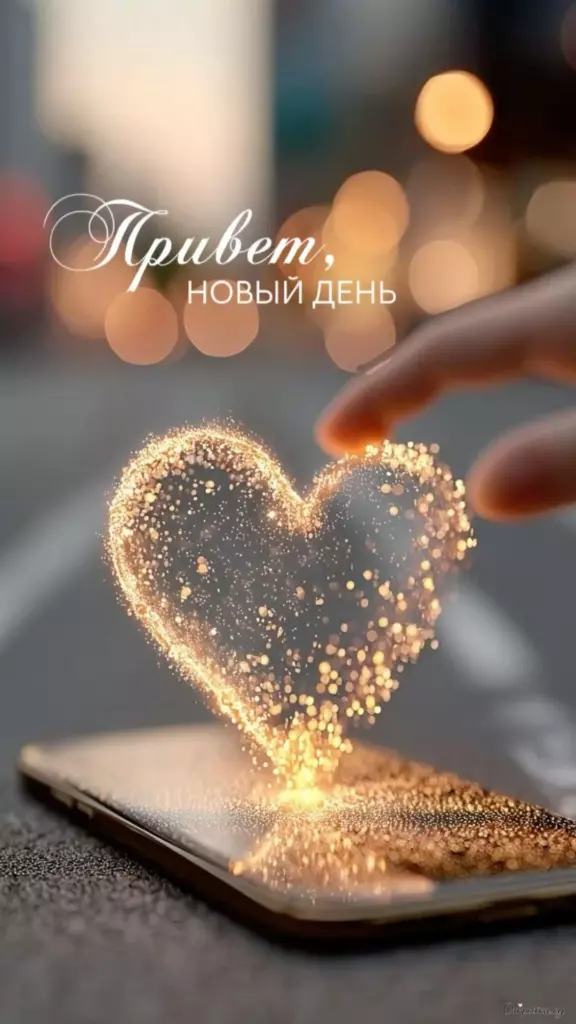 Картинка с подписью доброе утро с праздничной атмосферой