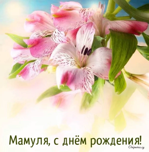 Открытка для поздравления: мама с днем рождения с теплыми пожеланиями