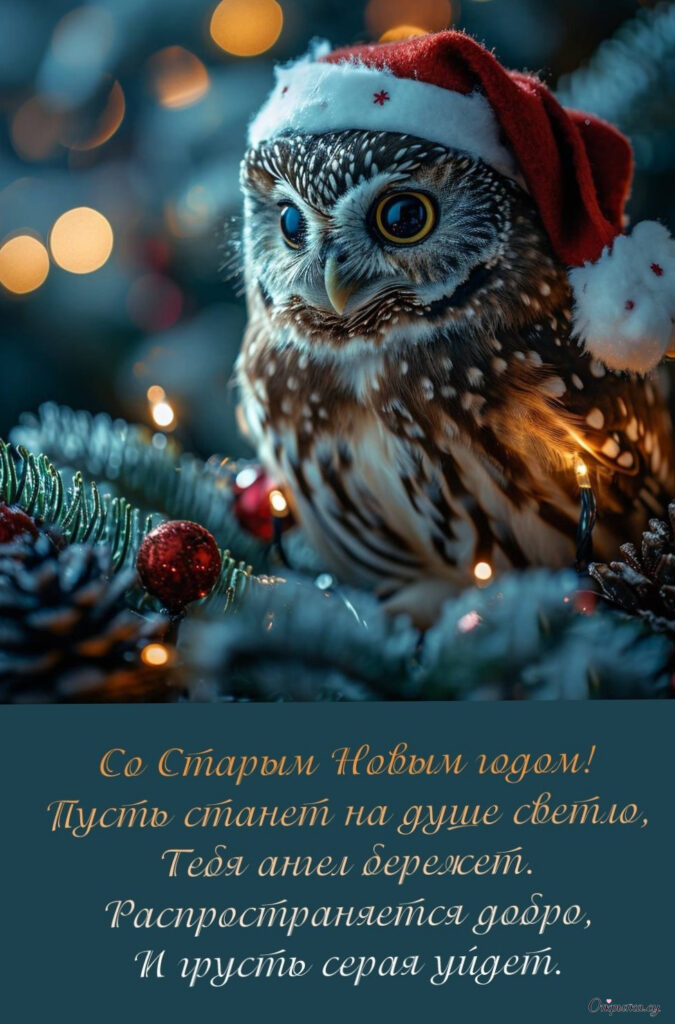 Картинка с душевными словами старый новый год стих с легким настроением